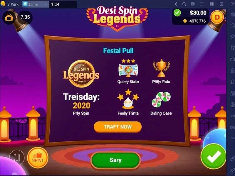Desi Spin Legends Game Interface